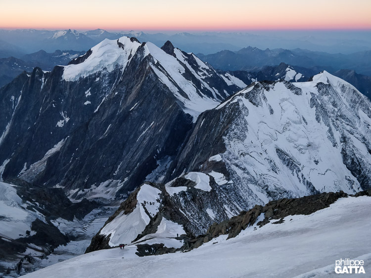 View from Aiguille de Bionnassay