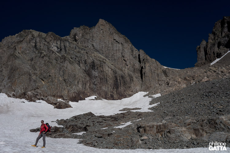 Aiguille du Belvédère in the background (© A. Gatta)