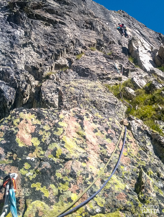 Ravanel route: pitch #4, 5c (© P. Gatta)