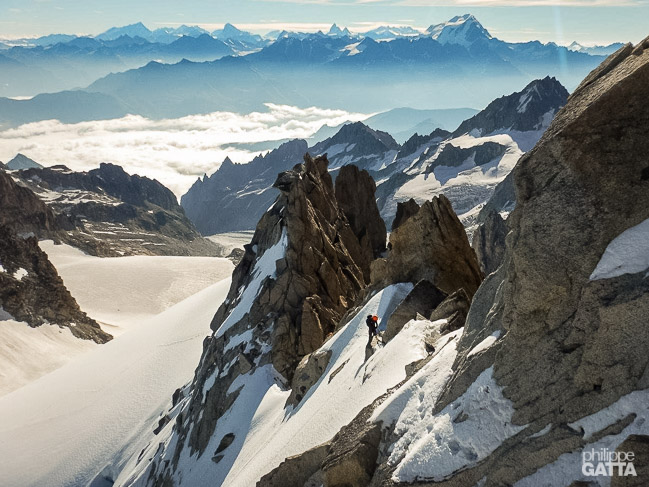 Aiguille du Chardonnet, Arête Forbes (© P. Gabarrou)