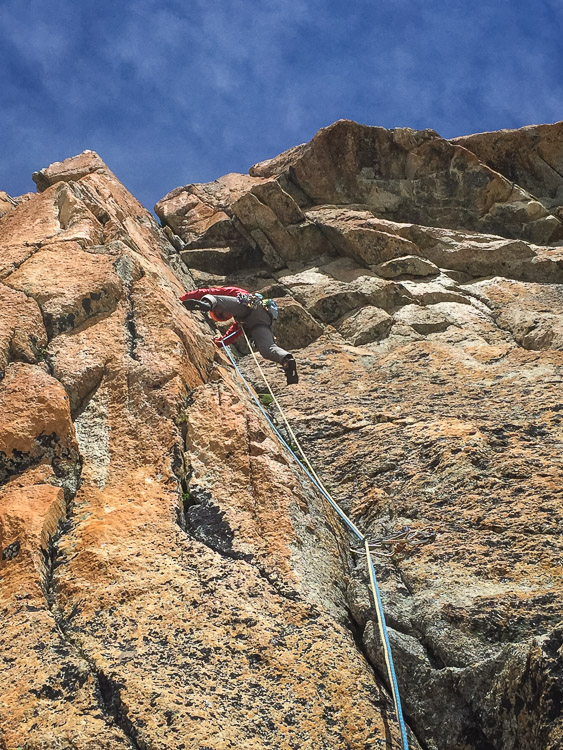 Minaret: pitch #4 of Versant Satanique (© P. Jouany)