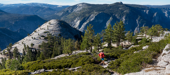 Running around North Dome (© A. Gatta)