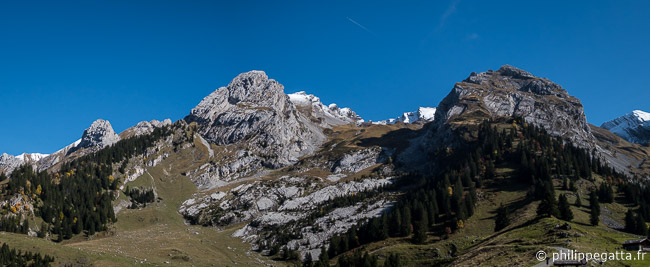 Aravis seen from Les Confins (© P. Gatta)