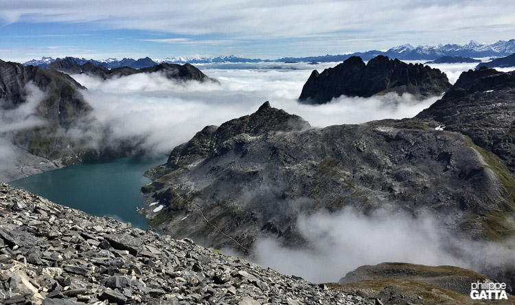 Emosson lake from Cheval Blanc (© A. Gatta)